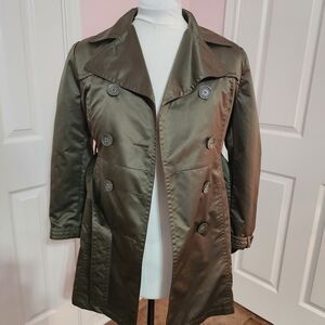 George Olive Double-Breasted Pea Coat